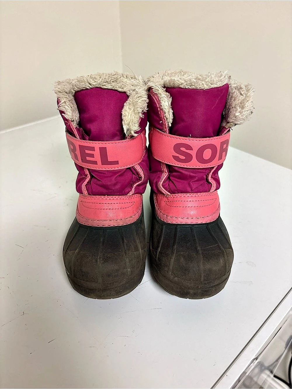 SOREL Kids Commander Waterproof Boot Pink & Black